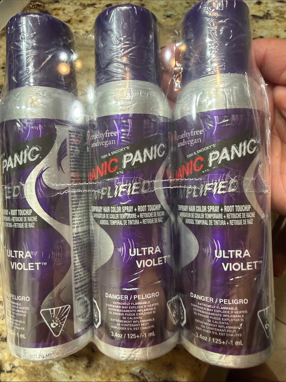 3 Brand New⭐️ Amplified Ultra Violet Temporary Hair Color Spray - Purple